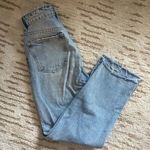 Zara Women's Cropped Straight Jean